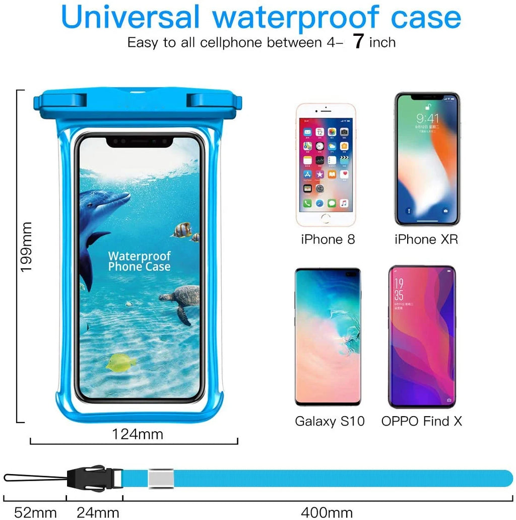 Universal Waterproof Phone Case Swimming Water Proof Bag Underwater Phone Protector Pouch Cover for Iphone 11 12 13 14 Pro Max X