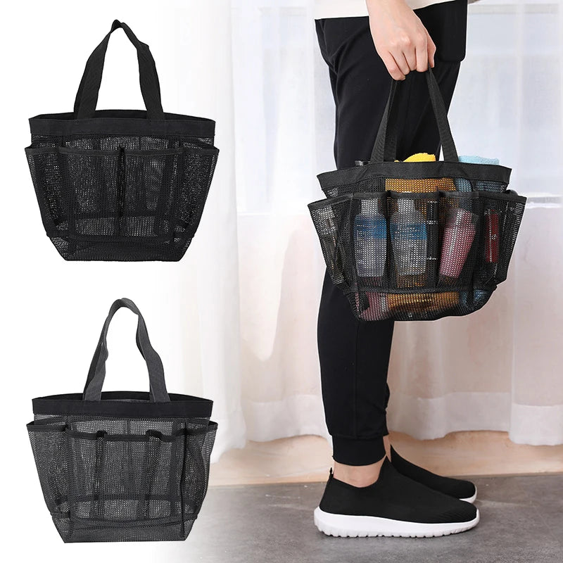 Large Mesh Beach Tote Bag Vacation Beach Toy Bag Swimming Bag Packable for Beach Pool Trip & Vacation