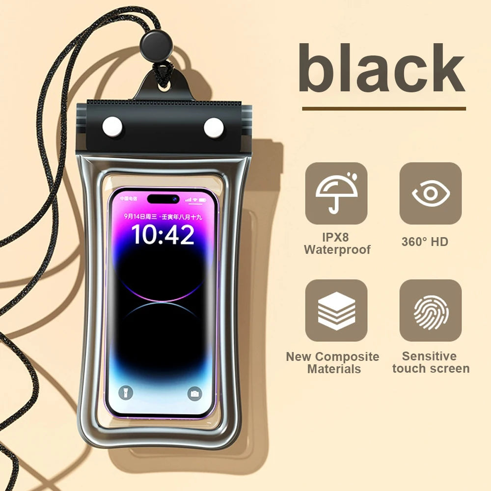 Universal Waterproof Phone Case Swimming Water Proof Bag Underwater Phone Protector Pouch Cover for Iphone 11 12 13 14 Pro Max X