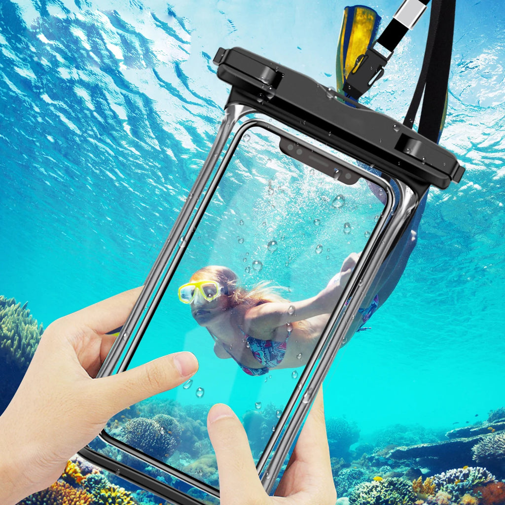 Universal Waterproof Phone Case Swimming Water Proof Bag Underwater Phone Protector Pouch Cover for Iphone 11 12 13 14 Pro Max X