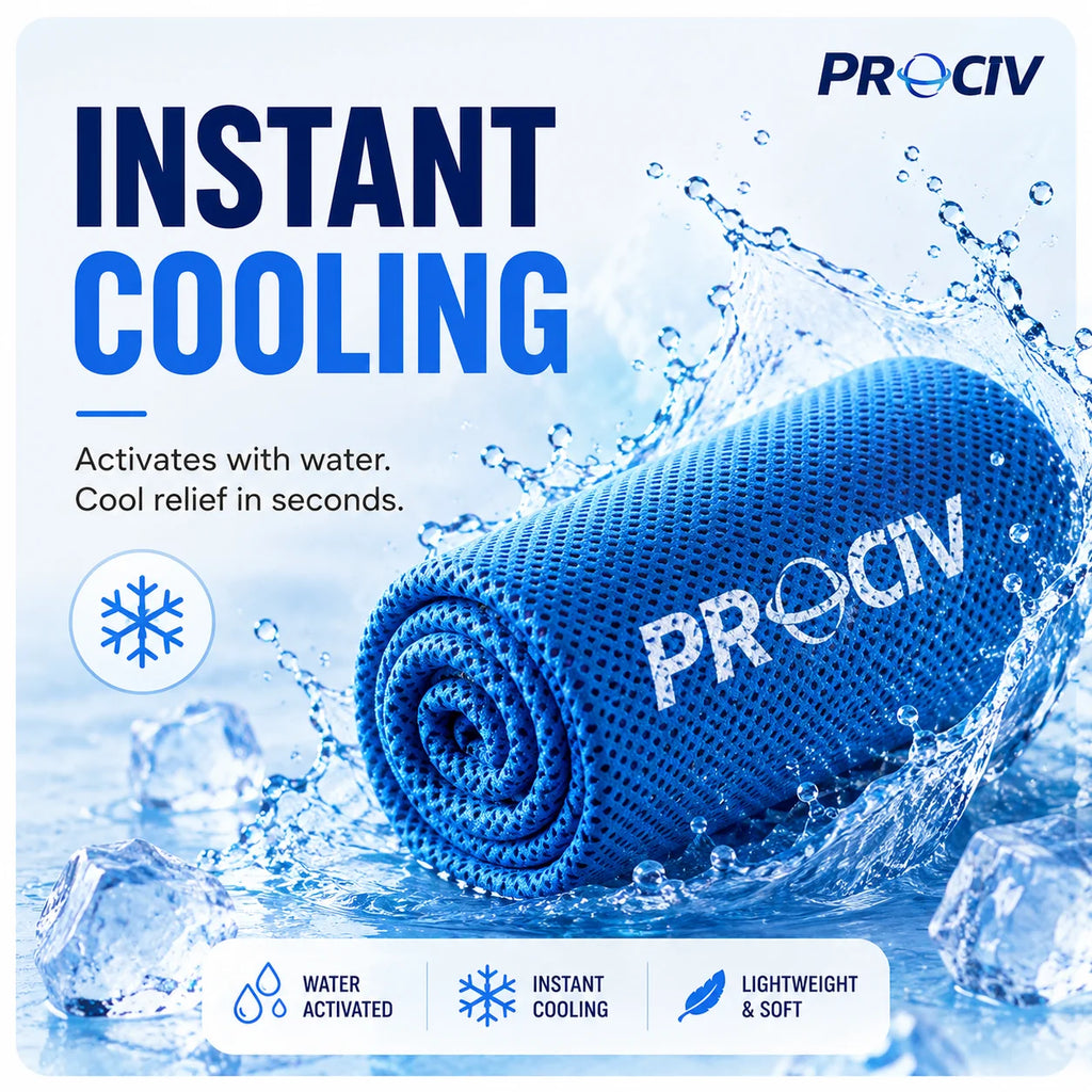 4 Pack Cooling Towels, Ice Towel for Neck and Face, Soft Breathable Chilly Microfiber Keep Cool Towels for Yoga, Gym, Fitness, Camping, Running, Workout & More Activities, 40"X 12"
