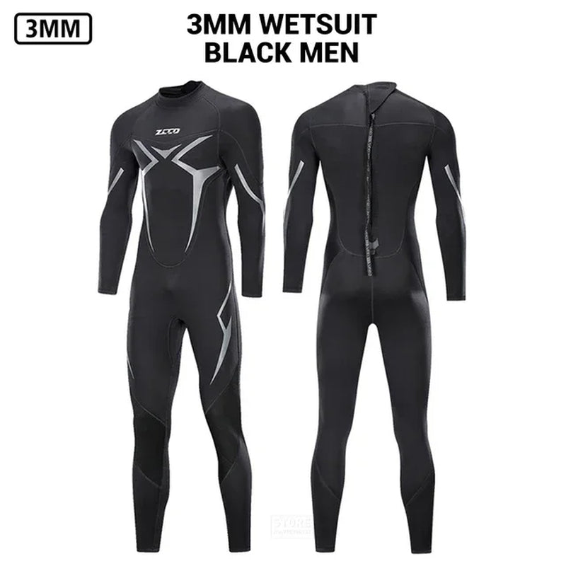 3MM Neoprene Wetsuit Men Surf Scuba Diving Suit Equipment Underwater Fishing Spearfishing Kitesurf Swimwear Wet Suit Equipment