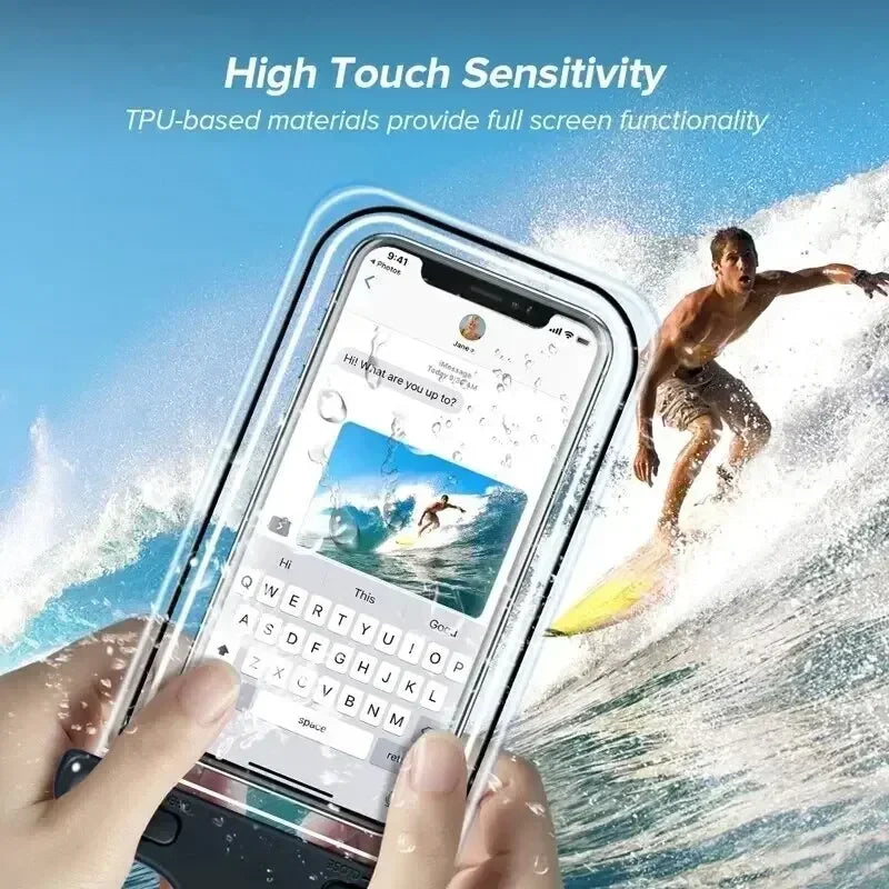 Waterproof Phone Case Swimming Water Proof Bag Universal Underwater Phone Protector Pouch PV Cover for Iphone 12 Pro Xs Max XR X