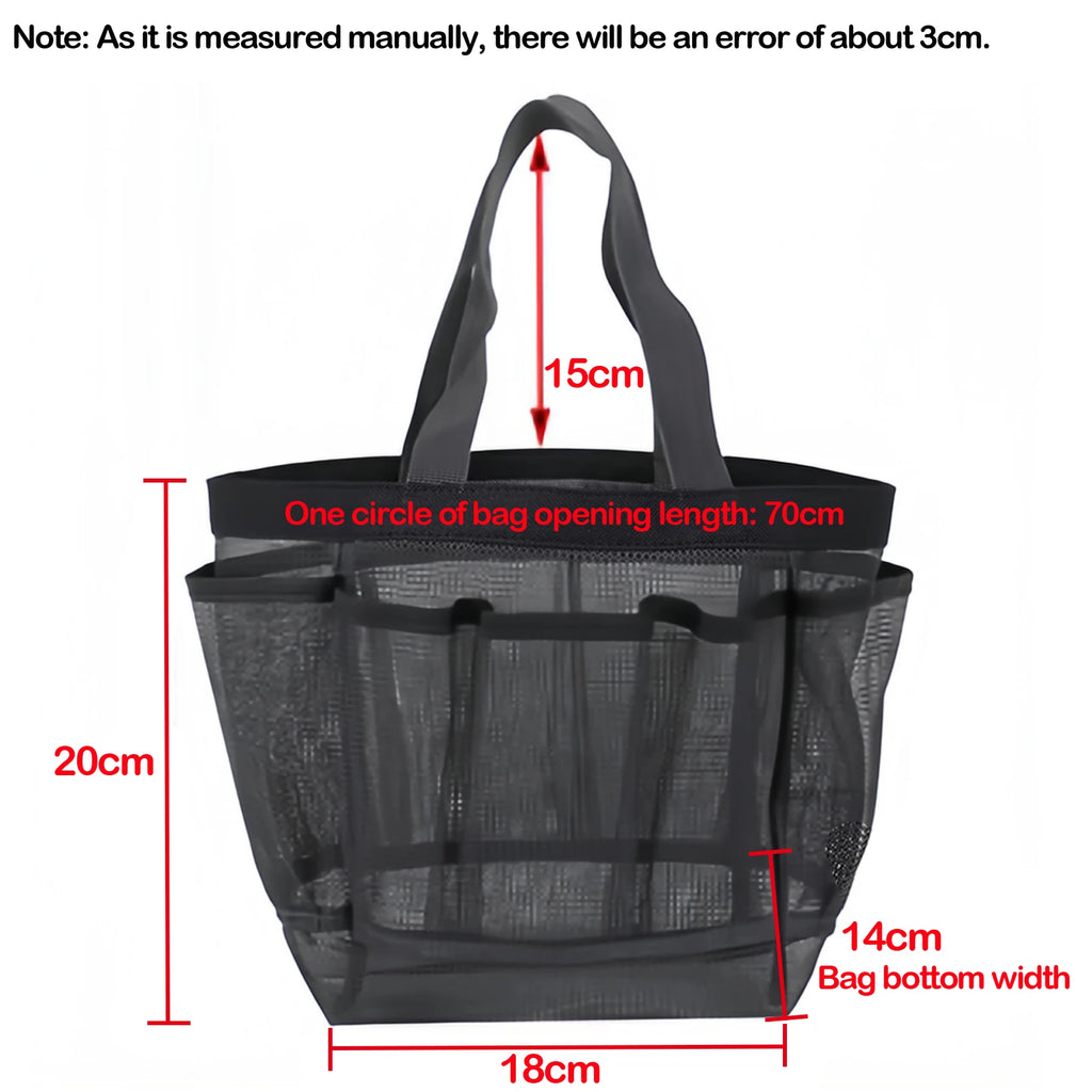 Large Mesh Beach Tote Bag Vacation Beach Toy Bag Swimming Bag Packable for Beach Pool Trip & Vacation