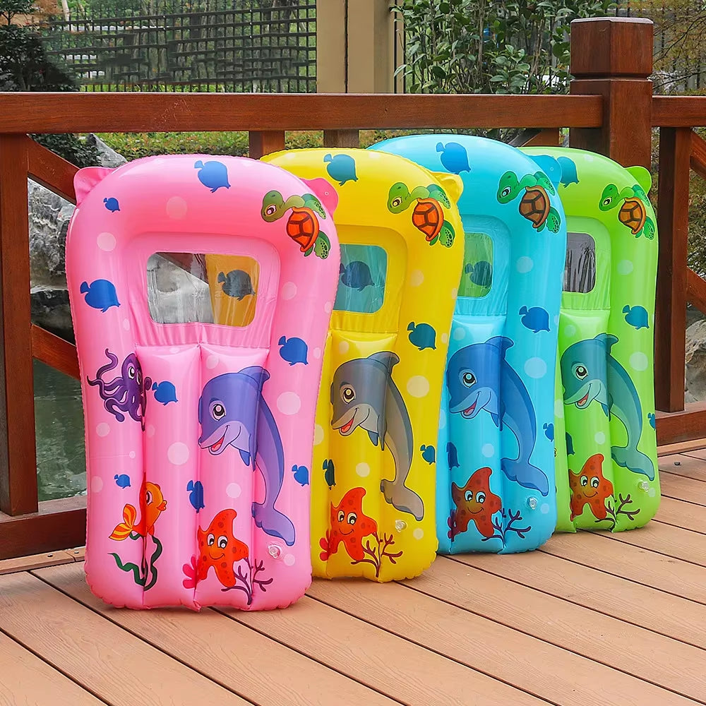 Inflatable Pool Floating Seat with Manual Air Pump - Water Hammock and Swimming Ring for Pool Leisure Activities