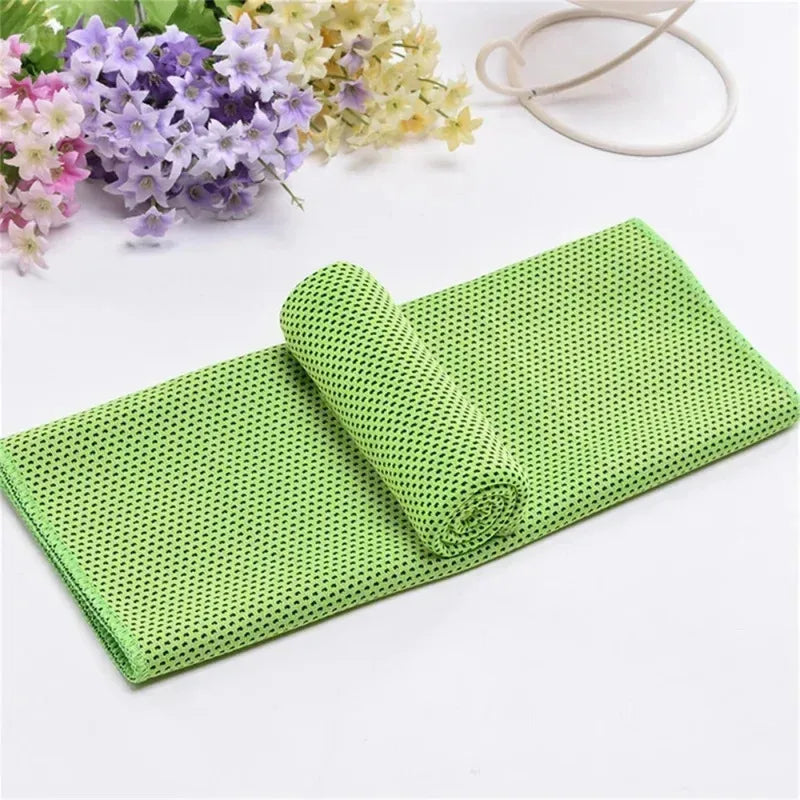 Cooling Towel for Sports - Quick-Dry Polyester Ice Towel for Outdoor & Labor Sweat-Wiping