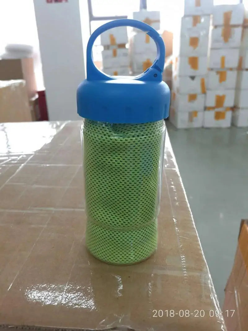 New Sport Cooling Towel with Towel Bottle Utility Enduring Instant Ice Towel Heat Relief Reusable Cool and Cold Towel