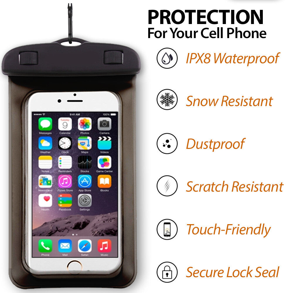 Waterproof Phone Bag Pouch Underwater Swimming Cell Phone Case Cover Dry Bag