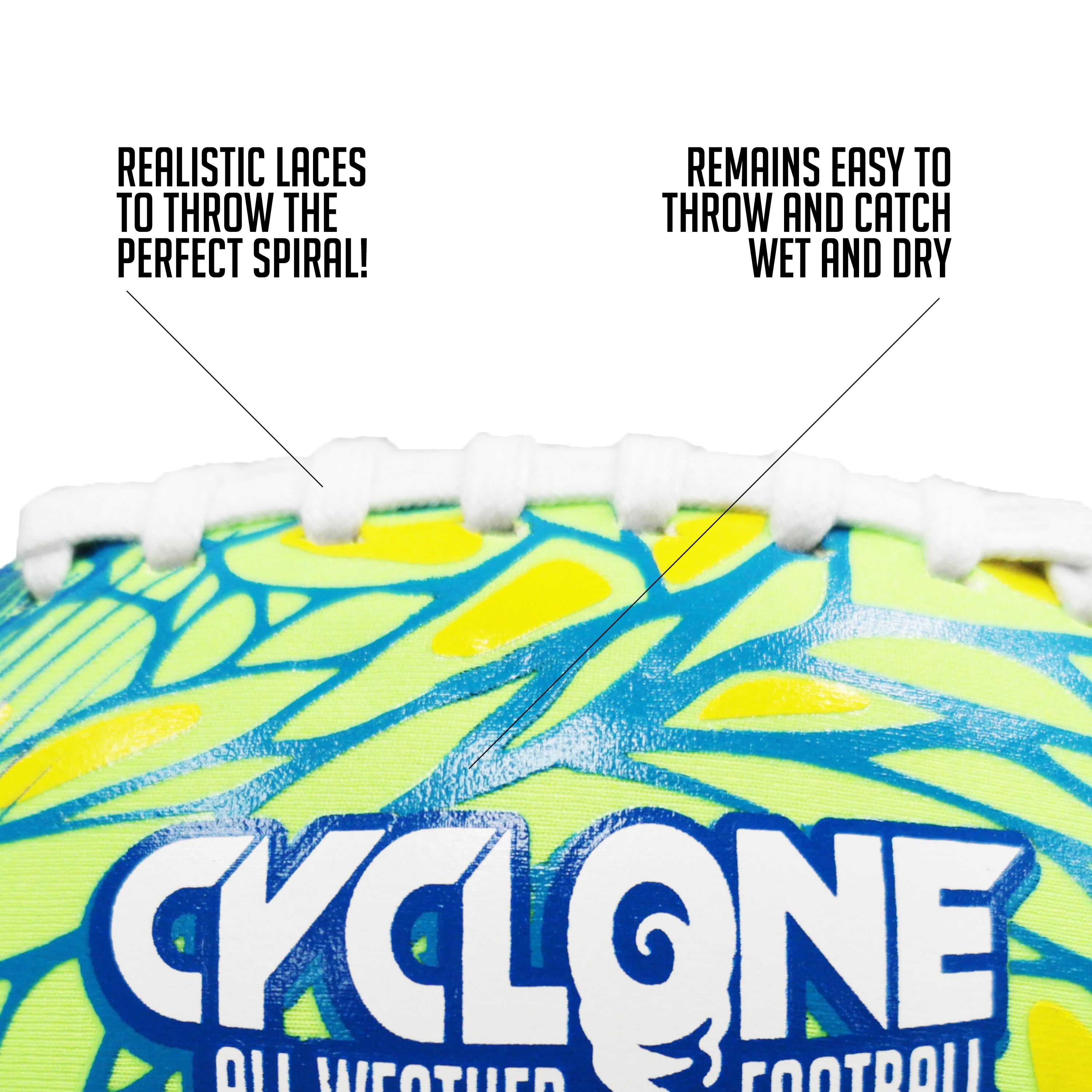 Waterproof Mini 6" Neoprene Football, Rubber Pool Toy, Assorted Colors, Unisex