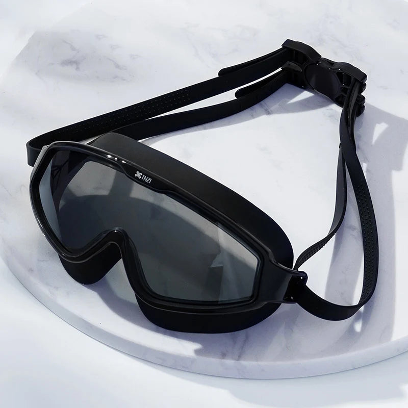 High-Definition Anti-Fog Adult Swimming Goggles Large Frame Waterproof Professional Training Swimming Equipment